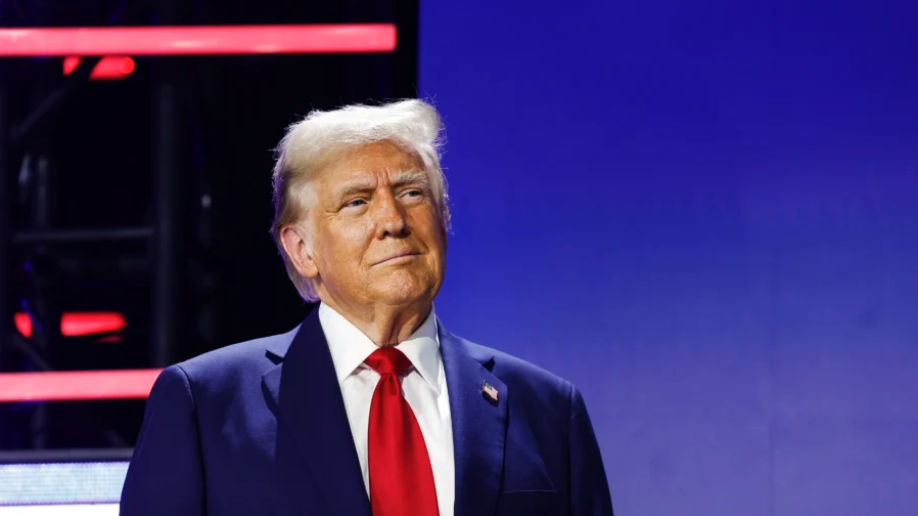 U.S. President Donald Trump in Powder Springs, Ga., on October 28, 2024. (Anna Moneymaker/Getty Images)