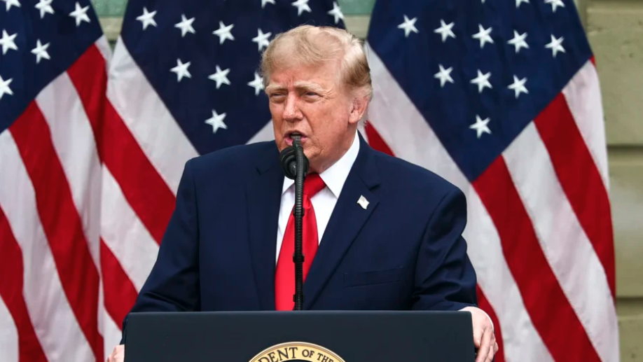 President Donald Trump speaks during a ceremony commemorating the 25th anniversary of the September 11th terrorist attacks in the courtyard of the Pentagon in Arlington, Va., on Sept. 11, 2026. (Finn Gomez/Getty Images)