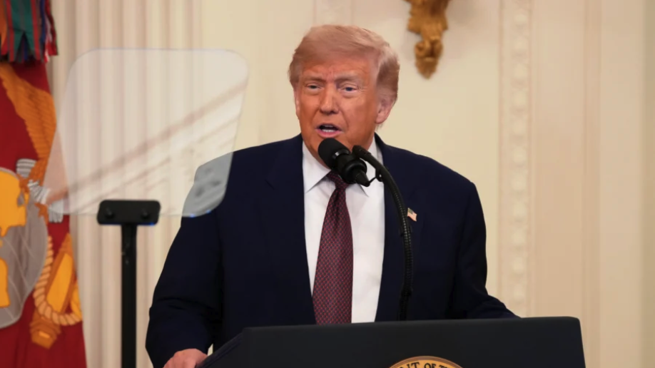 President Donald Trump speaks during a Medal of Honor Ceremony in the East Room of the White House on June 18, 2026 in Washington, DC. (Andrew Harnik/Getty Images)