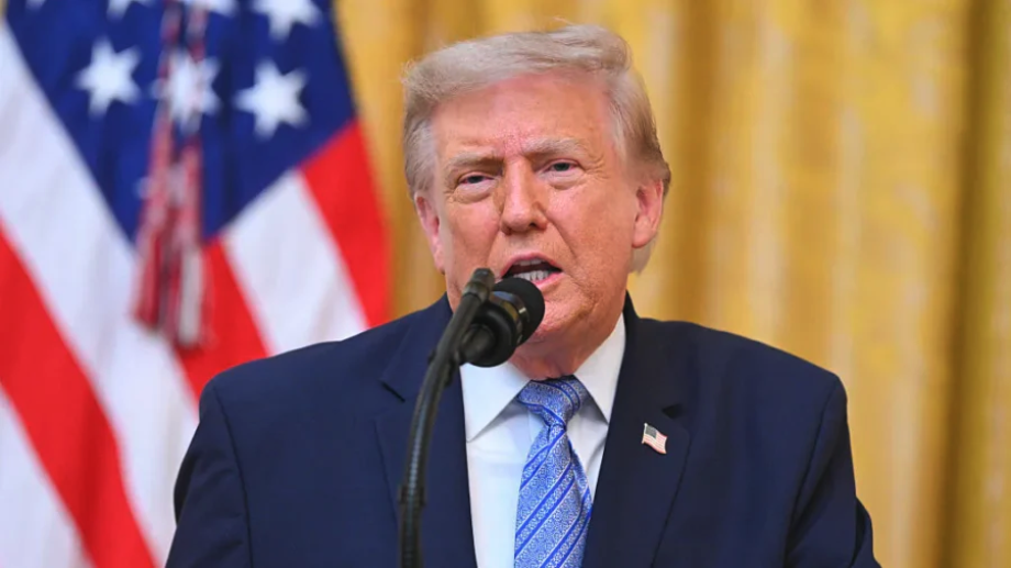 President Donald Trump addresses the nation from the East Room of the White House in Washington on July 16, 2026. (Saul Loeb/Pool - Getty Images)